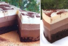 ჟელეს ტორტი ყავით