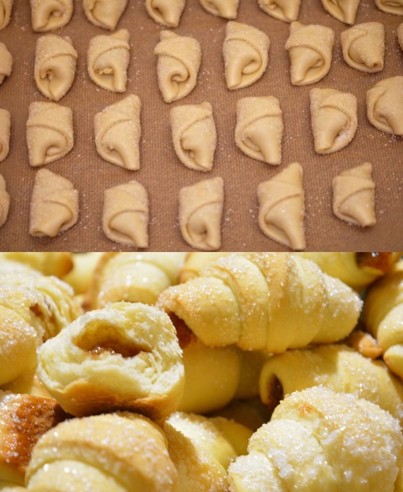 Рогалики со сгущенкой