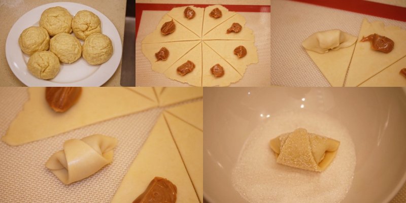 Рогалики со сгущенкой