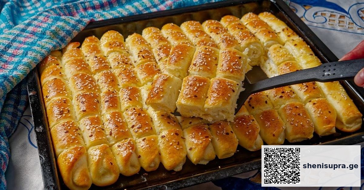 მარილიანი ნაზი შიგთავსით: საფუვრიანი ცომის მინი- ღვეზელები ღუმელში. | შენი სუფრა